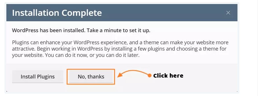 wordpress install